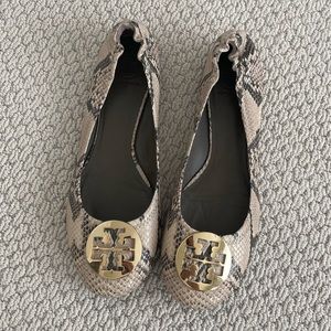 Tory Burch Ballet Flats - Snake Print - Size 12 - Great used condition